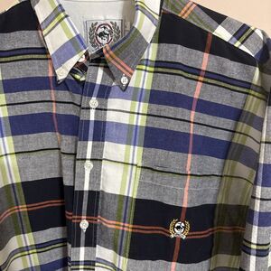 Cinch Plaid Button Down Shirt, Men Large, Short Sleeve Western Cowboy Rodeo